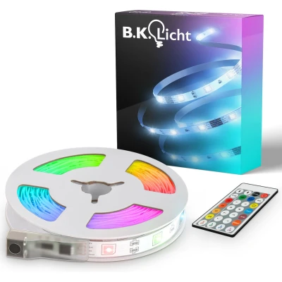 Afbeelding van B.K.Licht LED strip RGBIC Strip, 10 m, mit Musiksensor (1 stuk)