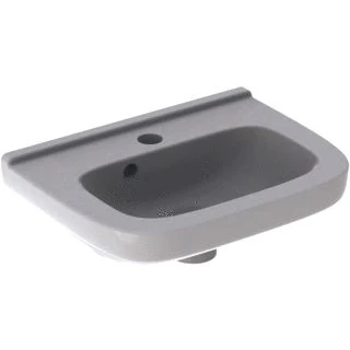 Afbeelding van Geberit 300 Basic fontein wit KeraTect (40 x 25 cm) 1 kraangat, met