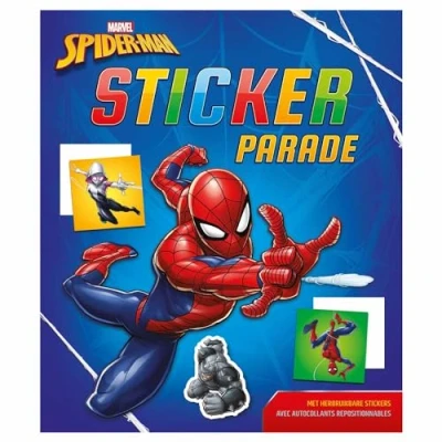 Afbeelding van Kleur en stickerboek Deltas Stickerparade Marvel Spider man