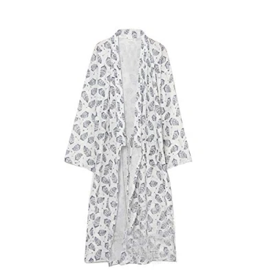 Afbeelding van mannen yukata gewaden Kimono Robe Khan gestoomde kleding pyjama [wit]