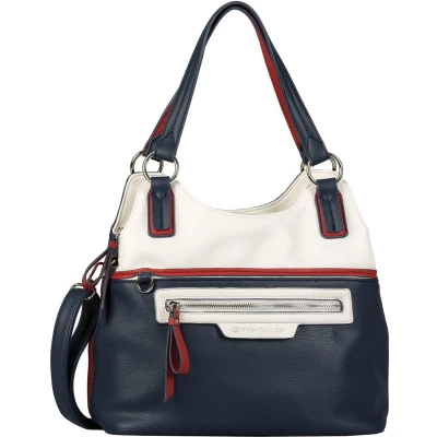 Afbeelding van TOM Tailor JULE ZIP Shopper L Handtas, Dames, Maat: One Size, Mixed maritim