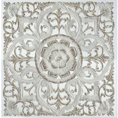 Afbeelding van Wanddecoratie DKD Home Decor Wit Mandala Hout MDF (60 x 2 60 cm)