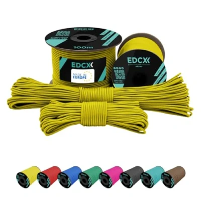 Afbeelding van EdcX 2 mm Nylon Paracord 275 (50 en 100 m) 100% touw, 3 Strengs koord, koord in vele kleuren