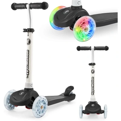 Afbeelding van HyperMotion Kinderdriewieler step 3 8 jaar, TRINGO balansstep, antislip voet, verstelbare voor meisjes, jongen 3+, maximale belasting 50 kg, Zwart