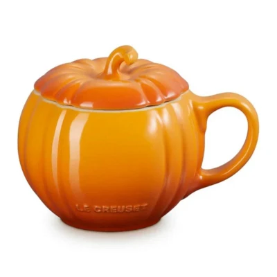 Afbeelding van Le Creuset Pompoen Mok Met Deksel Oranjerood 400 ml