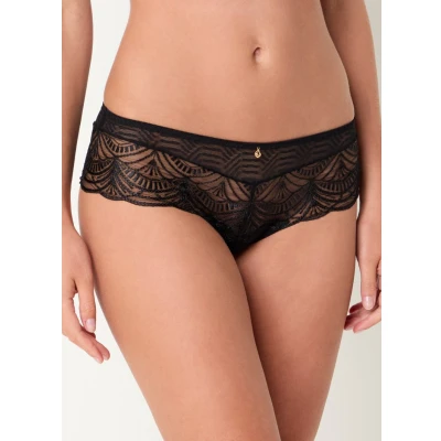 Afbeelding van Aubade dames Vibes shorty van mesh met borduring in de kleur Zwart, maat: 42