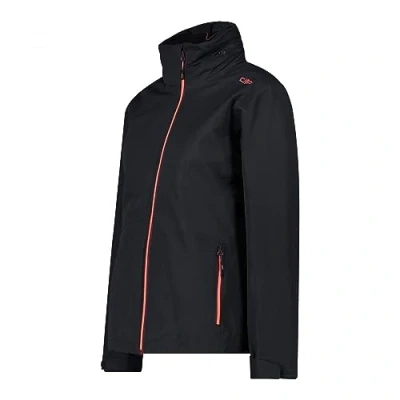 Afbeelding van CMP 3 in 1 damesjack antraciet bordeauxrood, 42