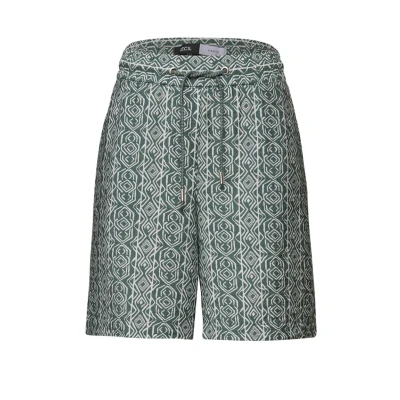 Afbeelding van Cecil Gemusterte Shorts, Dames, Maat: Large, Grün