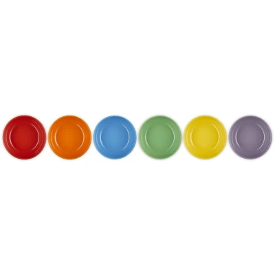 Afbeelding van Le Creuset Ontbijtkommen Coupe Regenboog 16 cm Set Van 6 Stuks