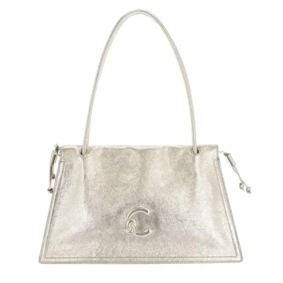 Afbeelding van COCCINELLE Leren schoudertas Dulse Shoulderbag Pale Gold goudkleurig
