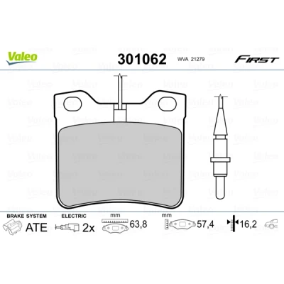 Afbeelding van Valeo Remblokset 301062