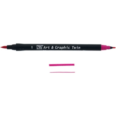 Afbeelding van ZIG Art &amp; Graphic Twin Tip brush marker Pink