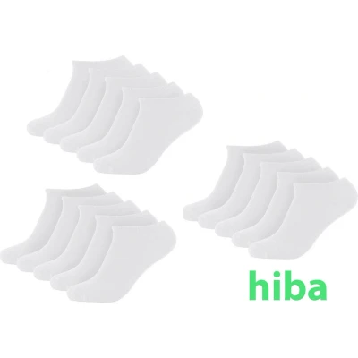 Afbeelding van Bamboe Sokken, Sneaker Dames en Heren, Kort, Antibacterieel, 12 Paar, 39 42, Wit