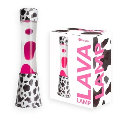 Afbeelding van Lavalamp Koe Met Roze Lava van Fisura