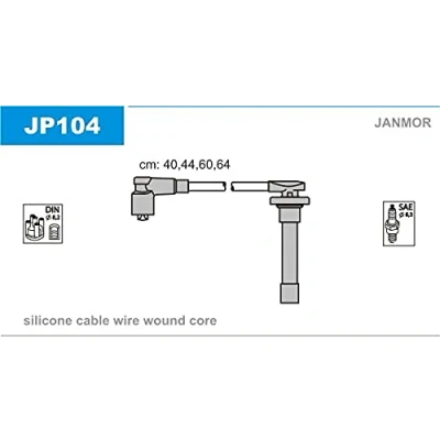 Afbeelding van Bougiekabelset JANMOR JP104