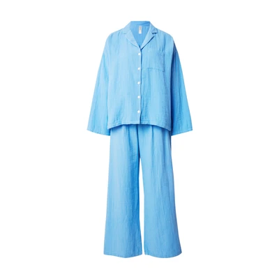 Afbeelding van Lindex SET Pyjama, Dames, Maat: XS, Light dusty blue
