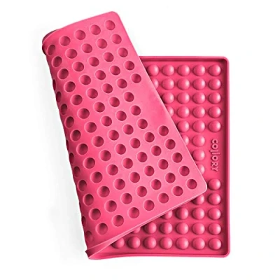 Afbeelding van Collory Bakmat, hondenkoekjes voor medium halve bol, diameter 1,5 cm, lekkernijen, siliconen bakvorm, bakonderlegger bakplaat, dieetmat, hittebestendig, voedselveilig en BPA vrij