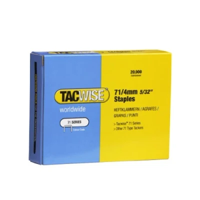 Afbeelding van Tacwise 0365 Type 71/4 mm gegalvaniseerde bekleding nietjes, 20.000 stuks, zilver