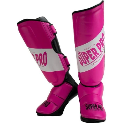 Afbeelding van Super Pro Combat Gear Rebel Scheenbeschermers Roze/Zwart/Wit Extra Small