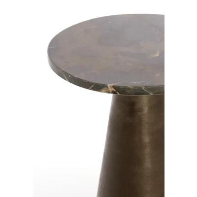 Afbeelding van Light &amp; Living Bijzettafel YNEZ Ø29x43cm Bruin