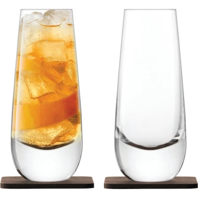 Afbeelding van Longdrinkglas L.S.A. Whisky Islay met Onderzetter 325 ml (Set van 2)