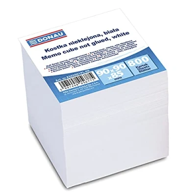 Afbeelding van DONAU 8302001PL 09 notitieblok voor briefjes, 90 x 85 mm, 800 vellen, wit