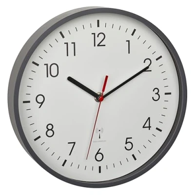 Afbeelding van TFA Dostmann 60.3550.10 Wandklok Zendergestuurd 24.5 cm x 4.2 Grijs