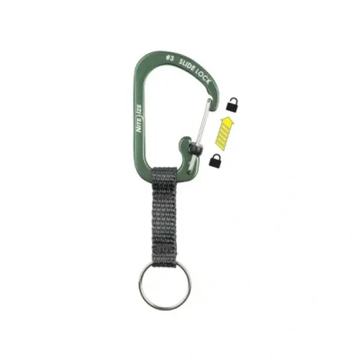 Afbeelding van Nite Ize SlideLock Key Ring Aluminium Olive