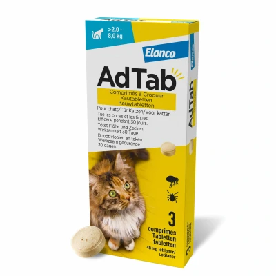 Afbeelding van AdTab Kauwtabletten Kat 2 8 kg