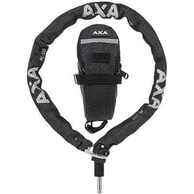 Afbeelding van Axa Defender RLC 100 insteekketting met opbergtas BikeTotaal.nl Zwart