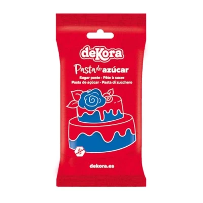 Afbeelding van dekora Donkerblauw Fondant Paste vor Taartdecoratie Topping Gebak, Cake en Cupcake, Suikerpasta om Allerlei Decoraties te Maken Simpel Modelleren 250 g
