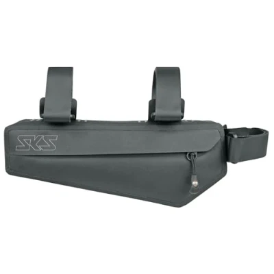 Afbeelding van SKS GERMANY Race Frame Bag Frametas voor fietsen (fietstas, winddicht en vederlicht, waterdicht polyester, twee binnenzakken, reflecterende elementen, veilige grip), zwart