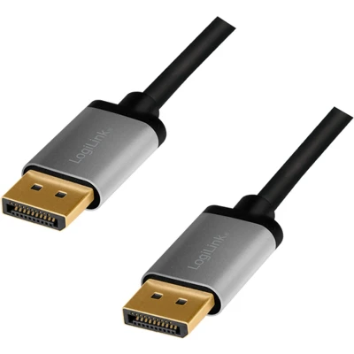 Afbeelding van LogiLink CDA0103, 5 m, DisplayPort, Mannelijk, 3840 x 2400 Pixels