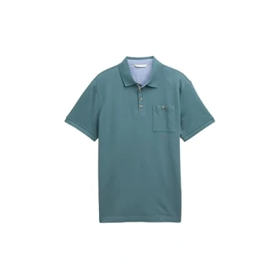 Afbeelding van TOM TAILOR Poloshirt voor heren, 30105 Deep Bluish Green, S