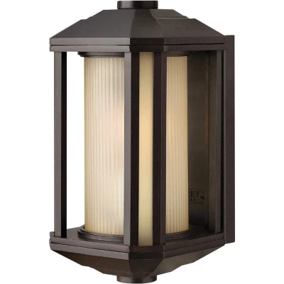 Afbeelding van Hinkley LED Wand Buitenlamp Castelle 1X E27 Max 60W IP44 Dimbaar Bronze