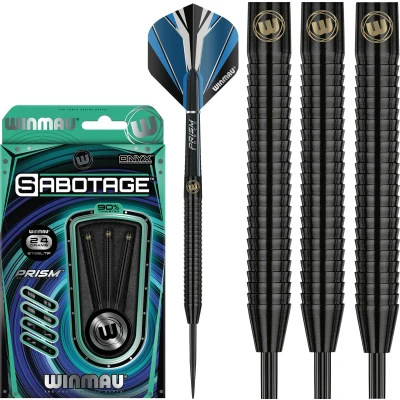 Afbeelding van WINMAU Sabotage Onyx: Steeltip Tungsten Dartpijlen Professioneel 24g