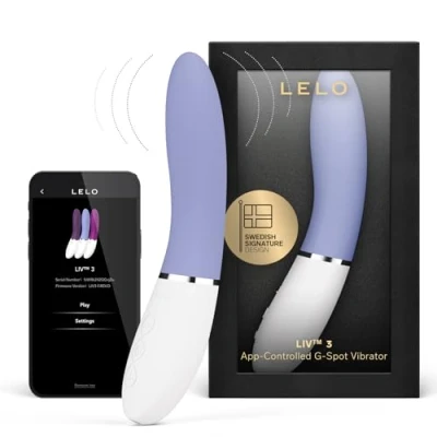 Afbeelding van LELO LIV 3 App Controlled G Spot Vibrator for Women with 8 Pleasure Settings and a Curved Shape, Powder Blue