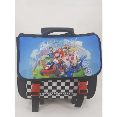Afbeelding van Super Mario boekentas met wieltjes 38 cm