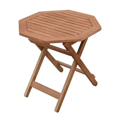Afbeelding van Spetebo Eucalyptus tuintafel, geolied, 50 x cm, houten klaptafel, biertuin, bistrotafel