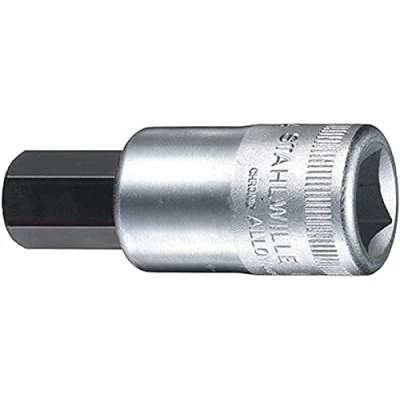 Afbeelding van STAHLWILLE QuickRelease stw54 a716 1/2 aandrijving 7/16 inch in hexagon stopcontact zilver