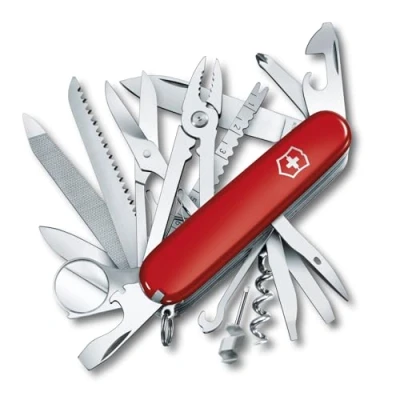 Afbeelding van Victorinox Taschenmesser Swiss Champ (33 Funktionen, Korkenzieher, Holzsäge, Schere) Rot, 91 mm
