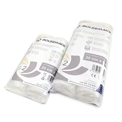Afbeelding van 4 rollen vacuümzakken met reliëf, 30 cm x 6 m (2 stuks) en 20 voor alle soorten huishoudelijke verpakkingsmachines, foodsaver, lacor, val, Silvercrest enz.