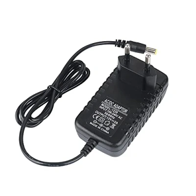 Afbeelding van ALED LIGHT Voeding 12V DC 2A, AC 100 240V Voedingsadapter voor 24W 2A 2.1/5.5 TV Doos, LED Strips, Router, Camera, EU Stecker, 100CM