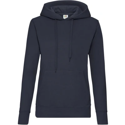 Afbeelding van Fruit of the Loom Lady Fit Classic Hoodie Donkerblauw S