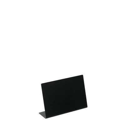Afbeelding van 6x Krijtbord tafel Standaard Metaal A7 Zwart