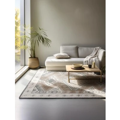 Afbeelding van Vloerkleed Bohemian Lakan Crème 160x235 cm Meerkleurig 123vloerkleed.nl