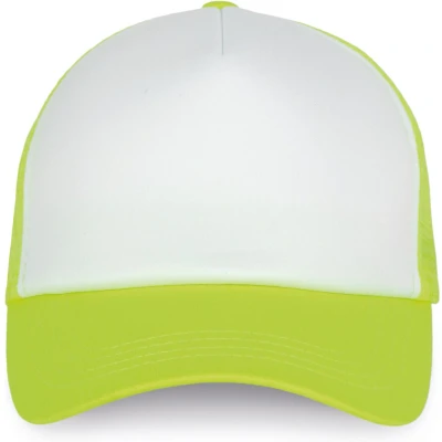 Afbeelding van K up Trucker Pet 5 panelen KP111 White / Fluorescent Yellow