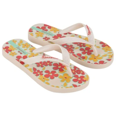 Afbeelding van Ipanema Temas XV Kids Flip Flop voor meisjes, Beige Geel Rood, 31/32 EU