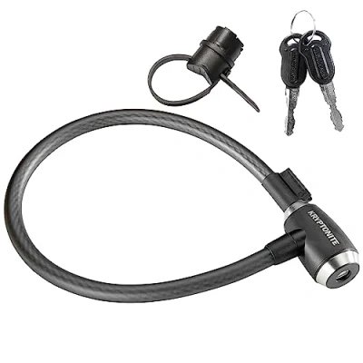 Afbeelding van Kryptonite Kabelslot Kryptoflex 65 Cm X 15 Mm Staal Zwart