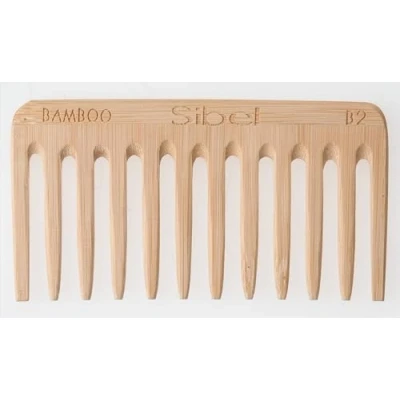 Afbeelding van Bamboo B2 Antistatische Houten Afrokam 10,2 Cm Sibel